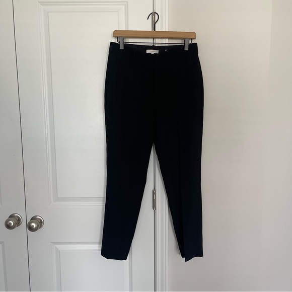 Vince Black Tapered Trousers In Japanese Crepe - Picture 3 of 10